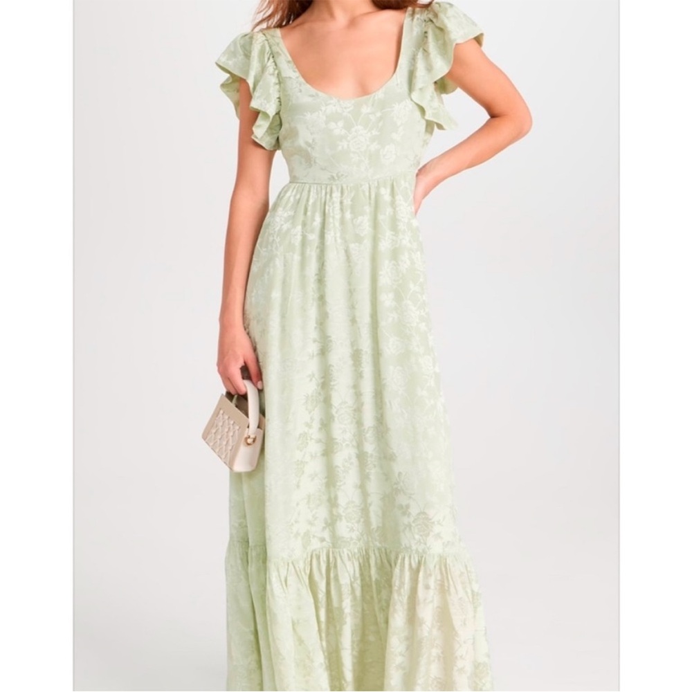 ByTiMo Sage Green Floral Maxi Dress